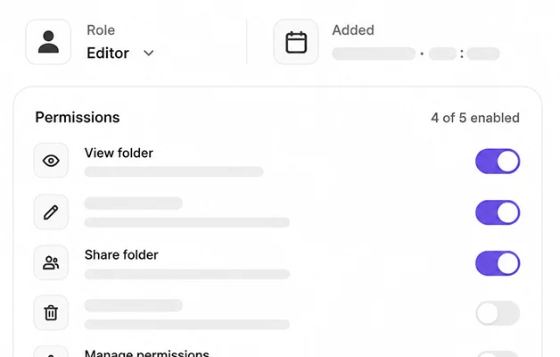 Control access with roles and permissions