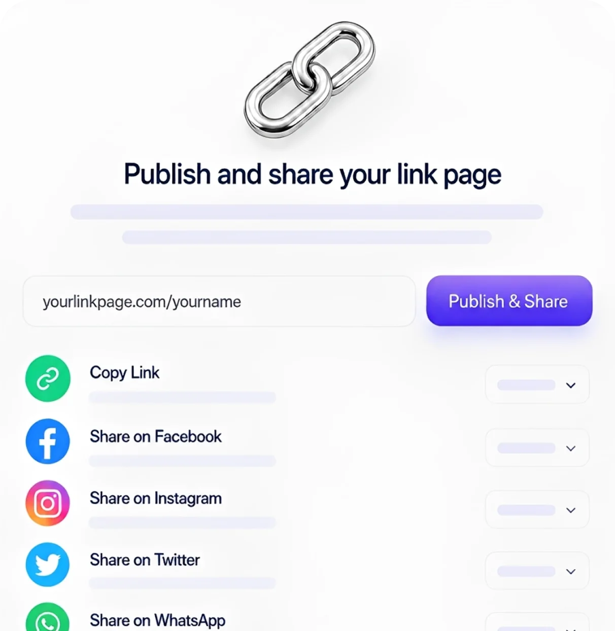 Publish and share